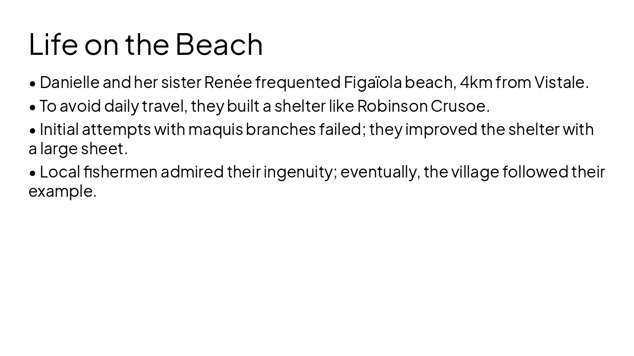 Slide 6 - Life on the Beach