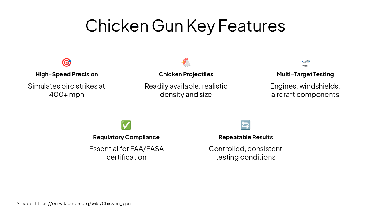 Slide 10 - Chicken Gun Key Features