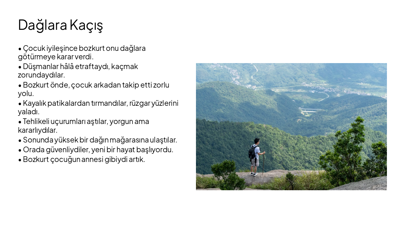 Slide 5 - Dağlara Kaçış