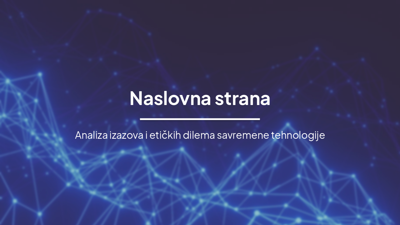 Slide 1 - Naslovna strana