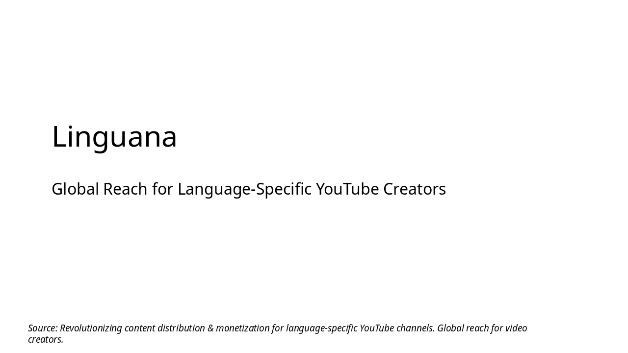Slide 1 - Linguana