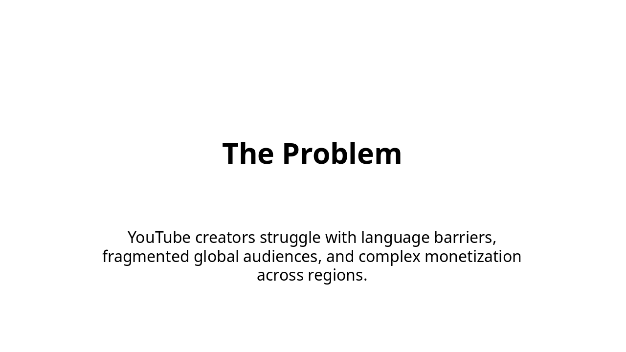 Slide 3 - The Problem