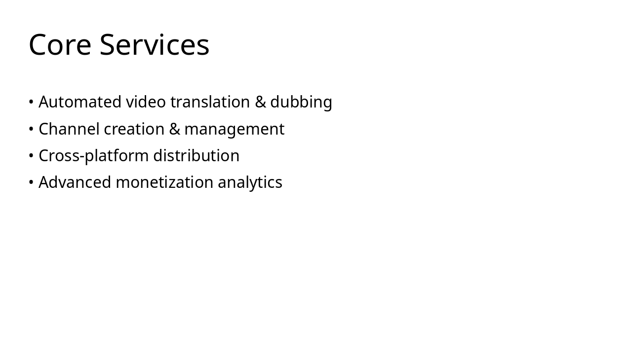 Slide 8 - Core Services