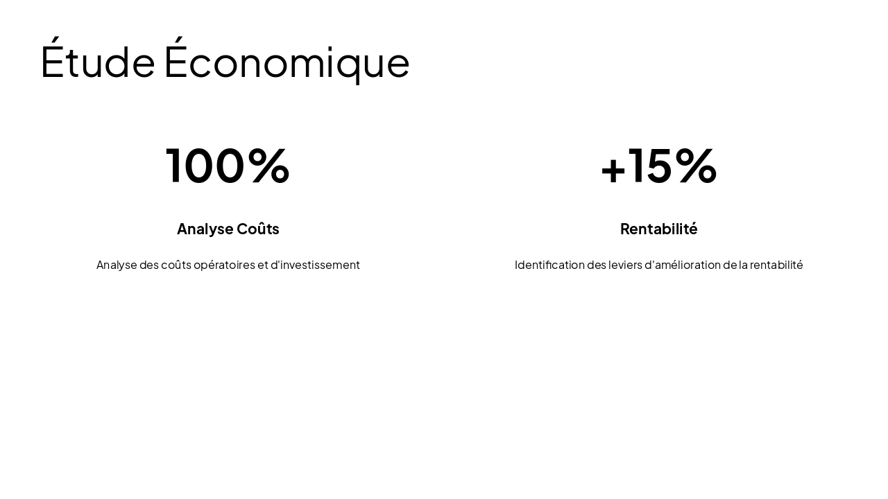 Slide 10 - Étude Économique