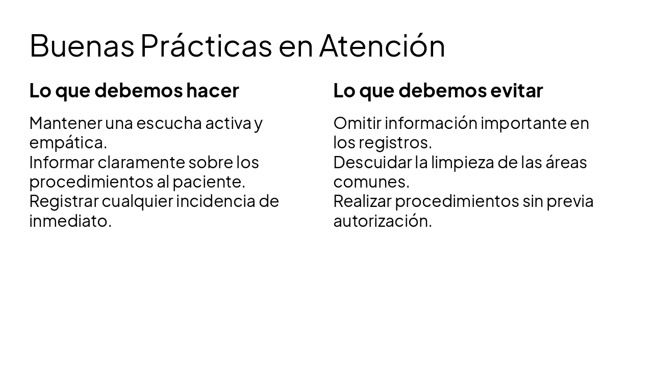 Slide 4 - Buenas Prácticas en Atención