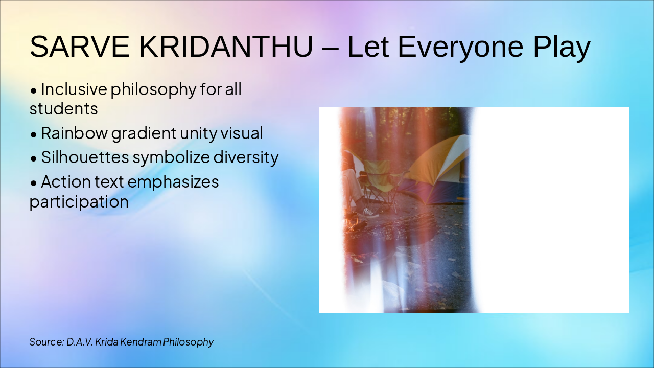 Slide 6 - SARVE KRIDANTHU – Let Everyone Play