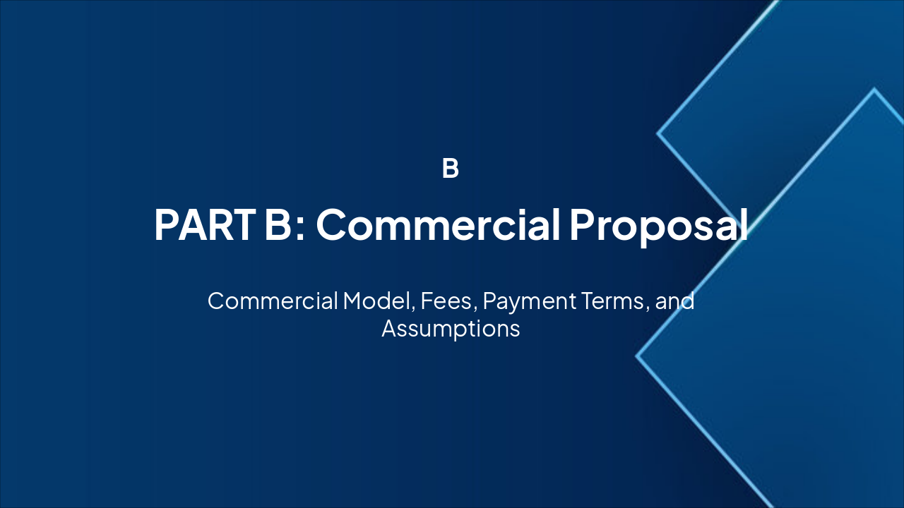 Slide 13 - PART B: Commercial Proposal