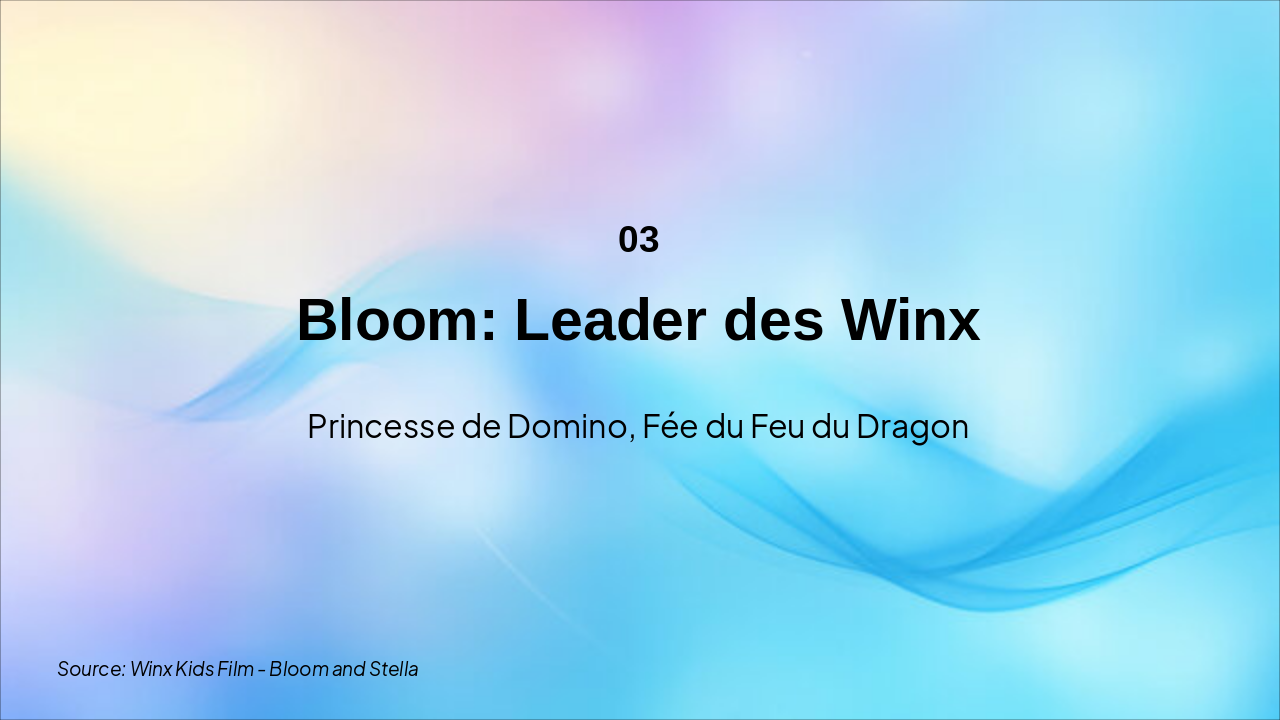 Slide 4 - Bloom : La Fée du Feu