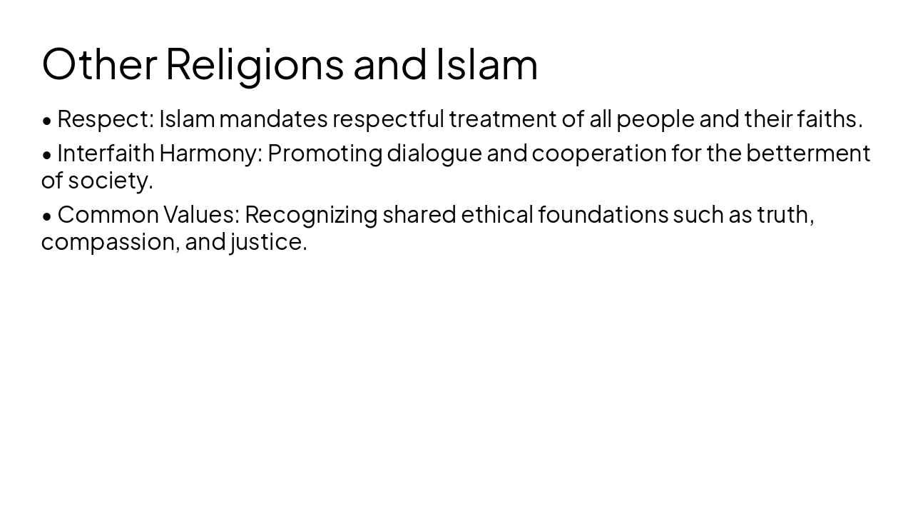 Slide 6 - Other Religions and Islam