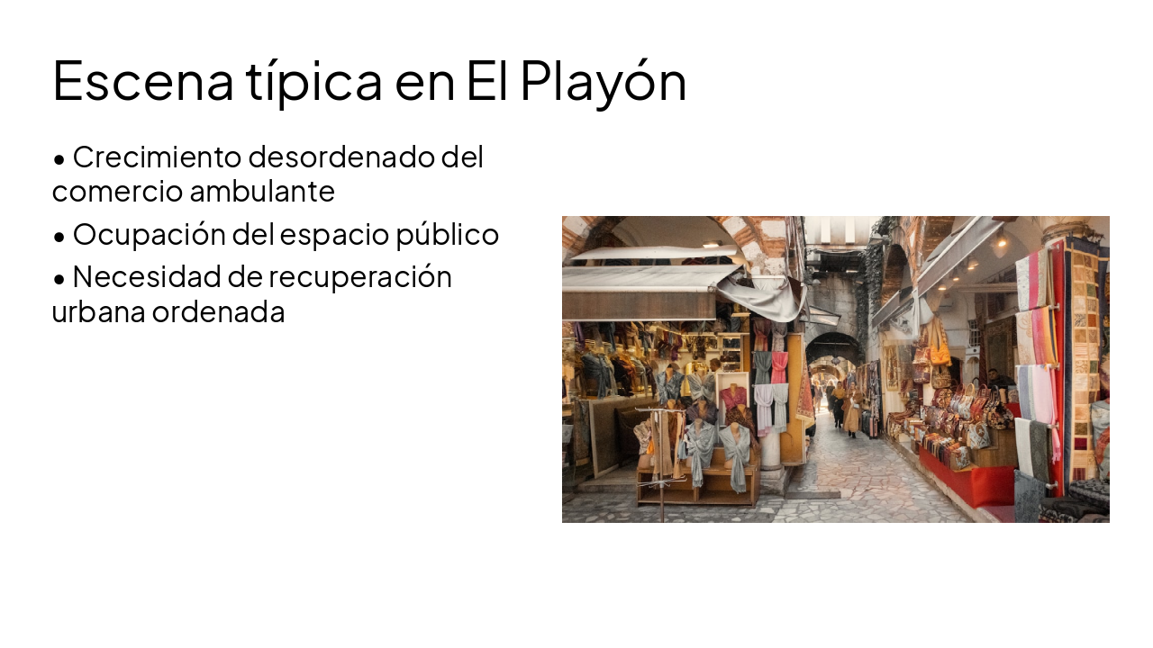 Slide 5 - Escena típica en El Playón