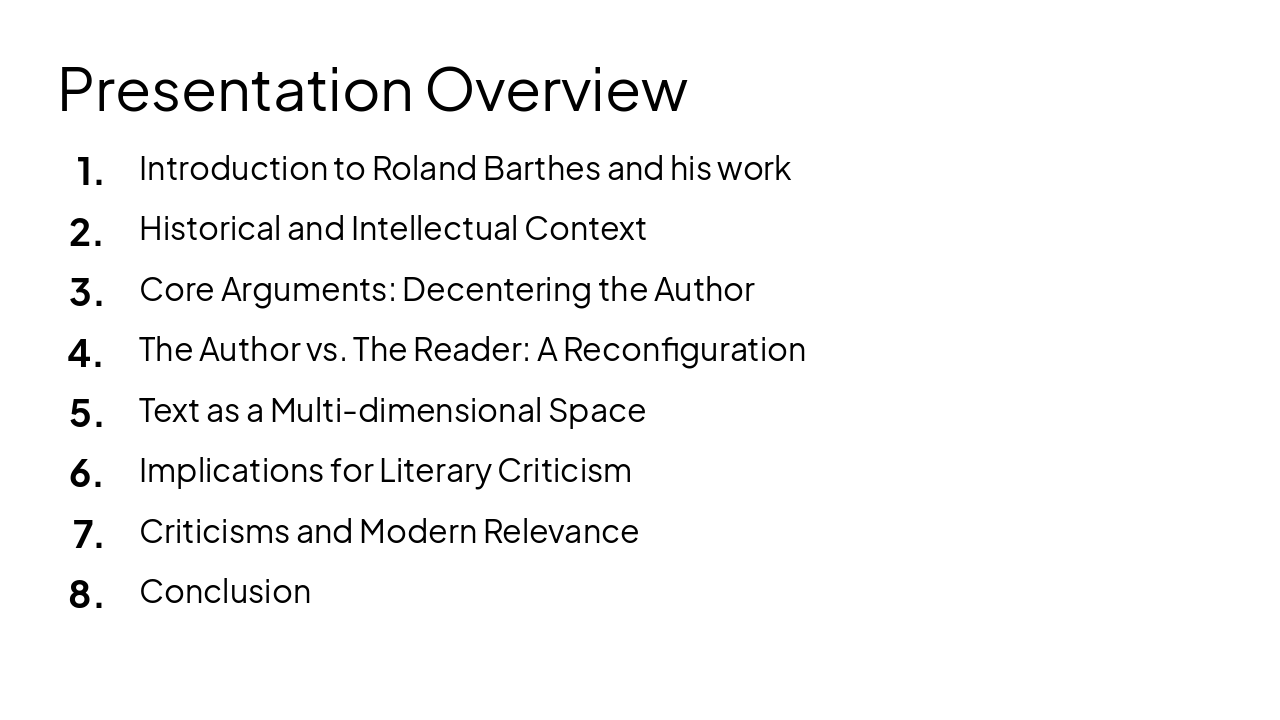 Slide 2 - Presentation Overview