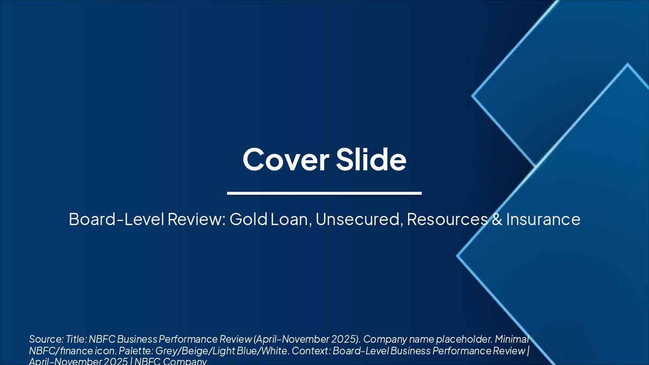 Slide 1 - Cover Slide