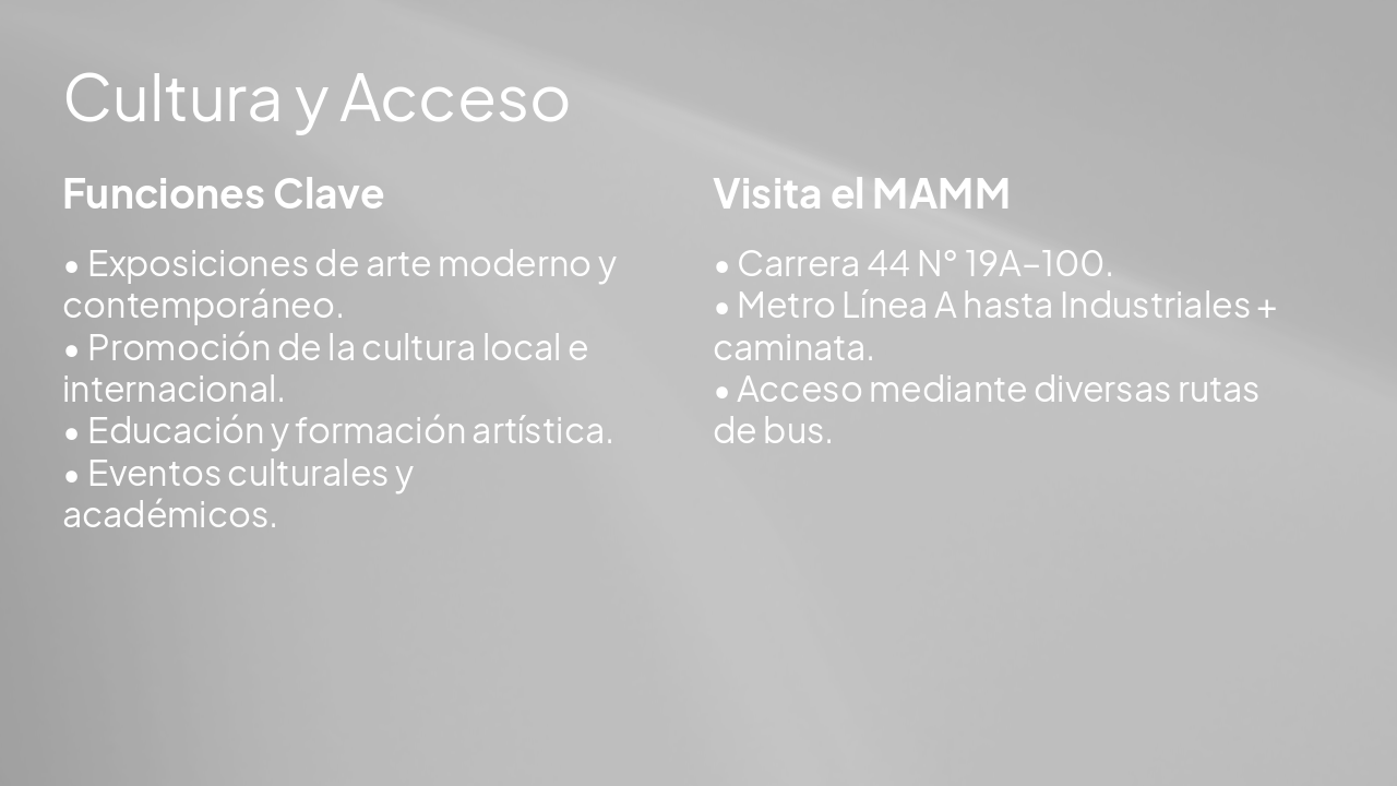 Slide 5 - Cultura y Acceso