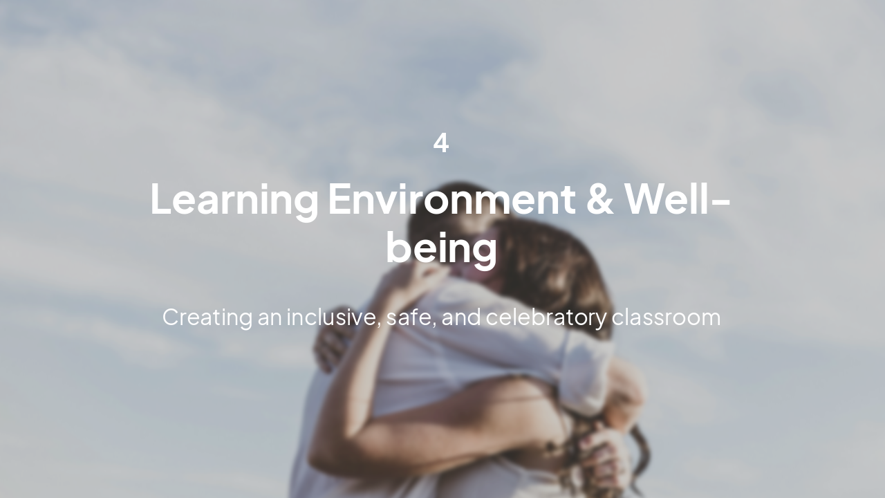 Slide 9 - Part 4: Environment & Well-being