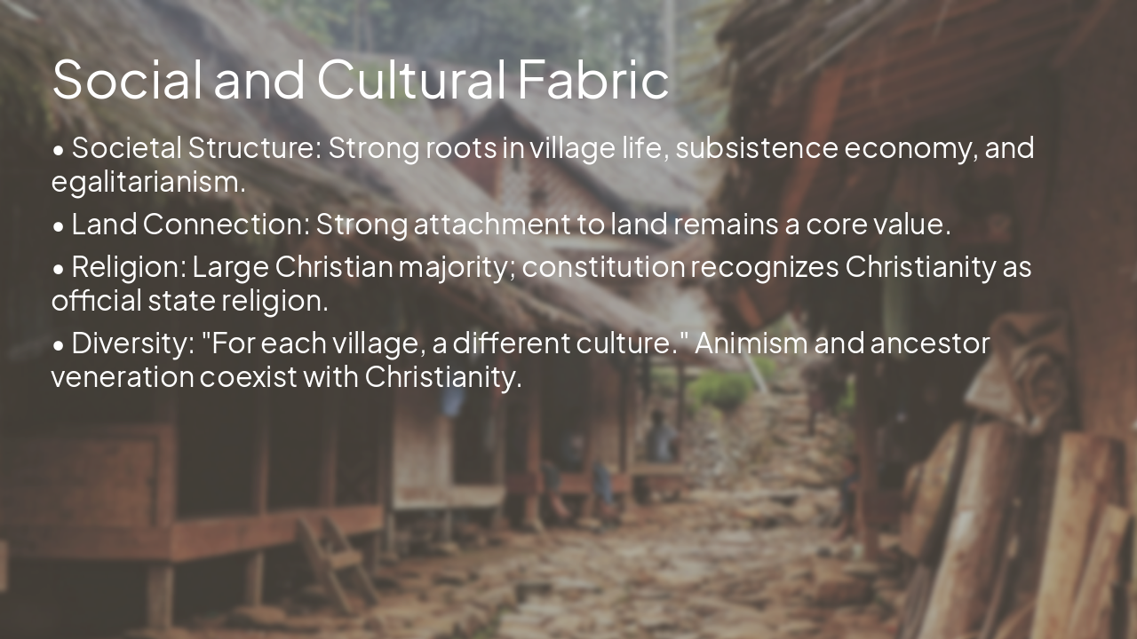 Slide 5 - Social and Cultural Fabric
