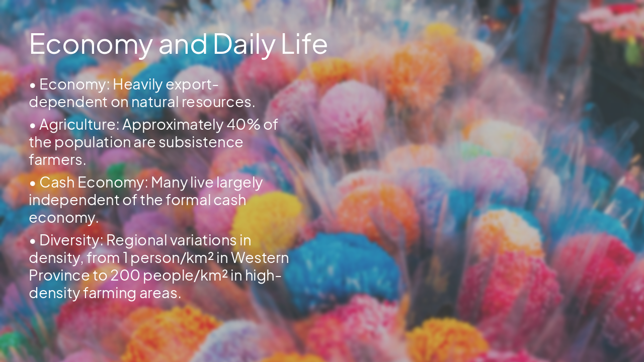 Slide 6 - Economy and Daily Life