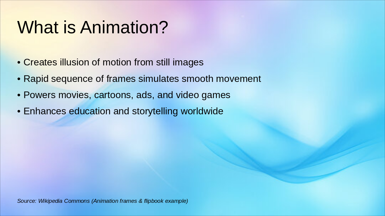 Slide 2 - What is Animation?