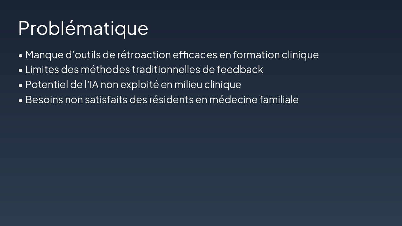 Slide 3 - Problématique