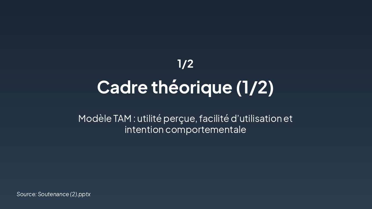 Slide 6 - Cadre théorique