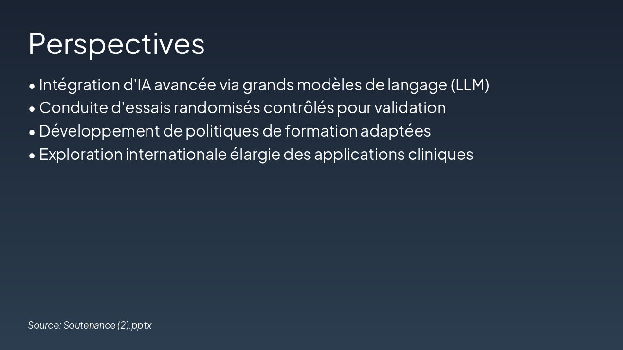 Slide 14 - Perspectives