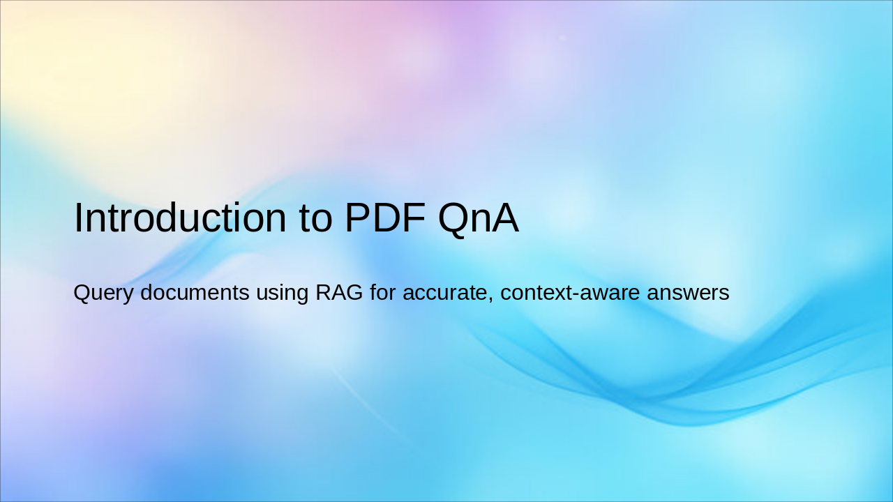 AI-Powered PDF Q&A with RAG Pipeline