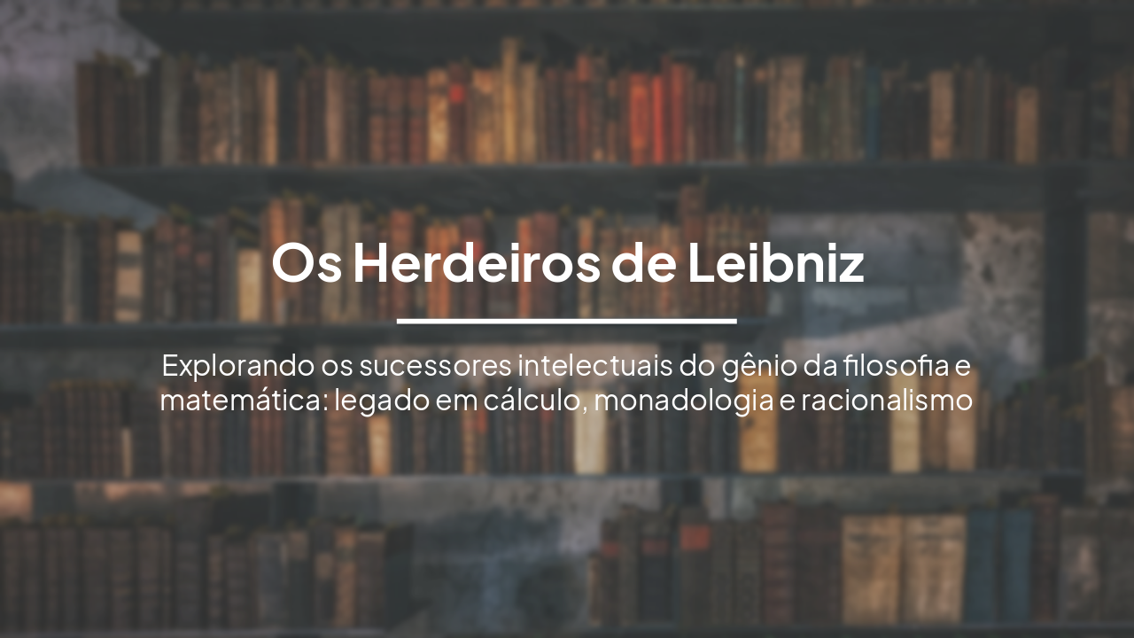 Slide 1 - Os Herdeiros de Leibniz