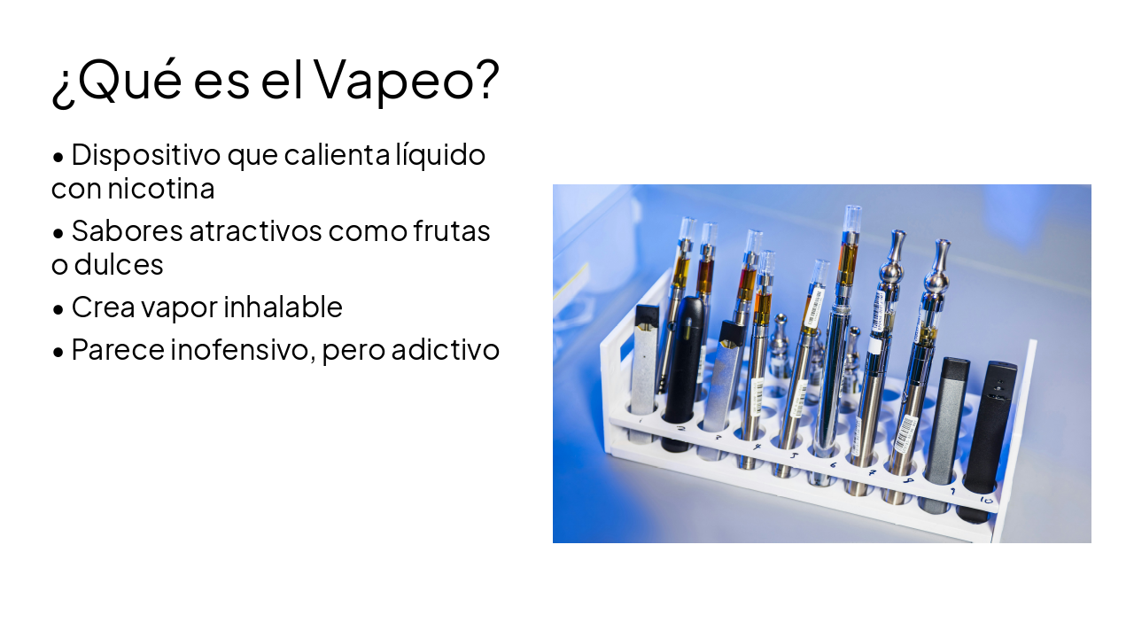 Slide 11 - ¿Qué es el Vapeo?