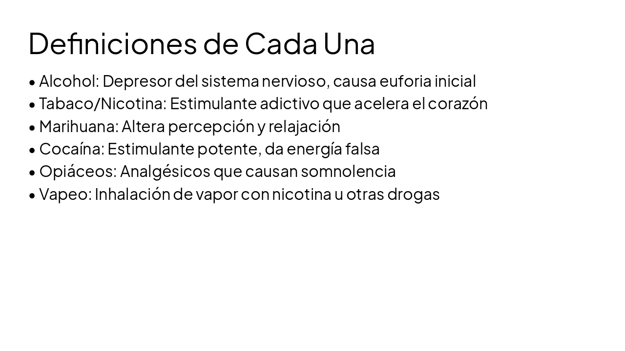 Slide 5 - Definiciones de Cada Una