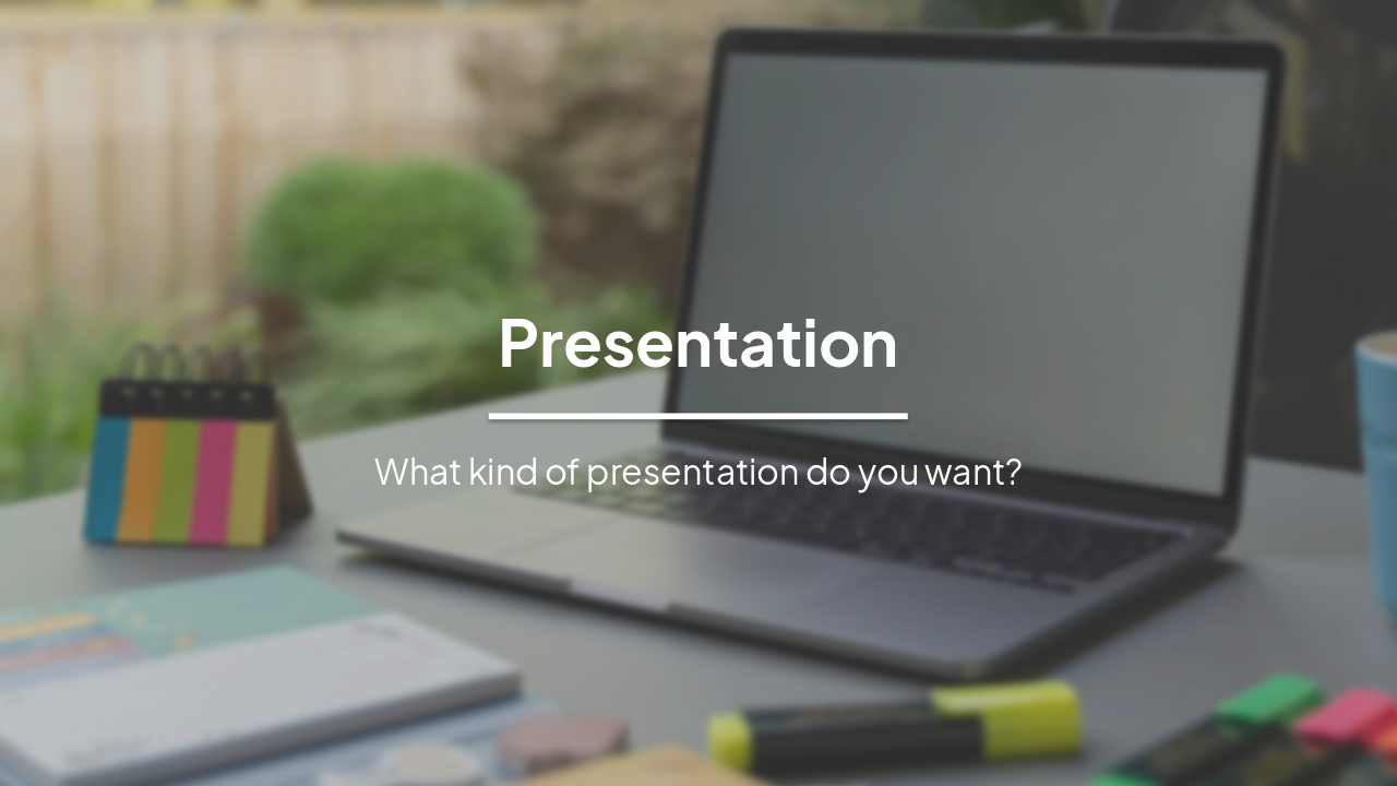 Presentation Style Selector