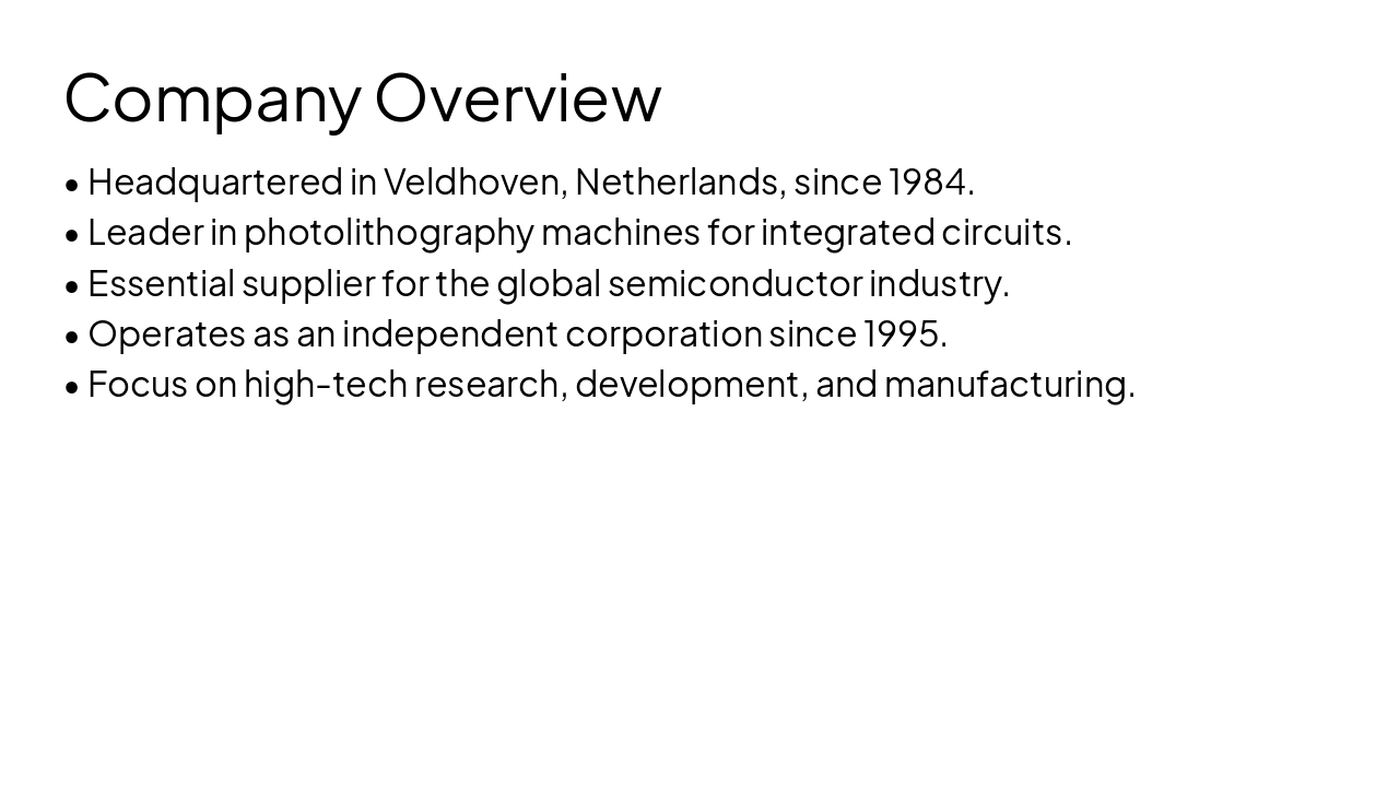 Slide 3 - Company Overview