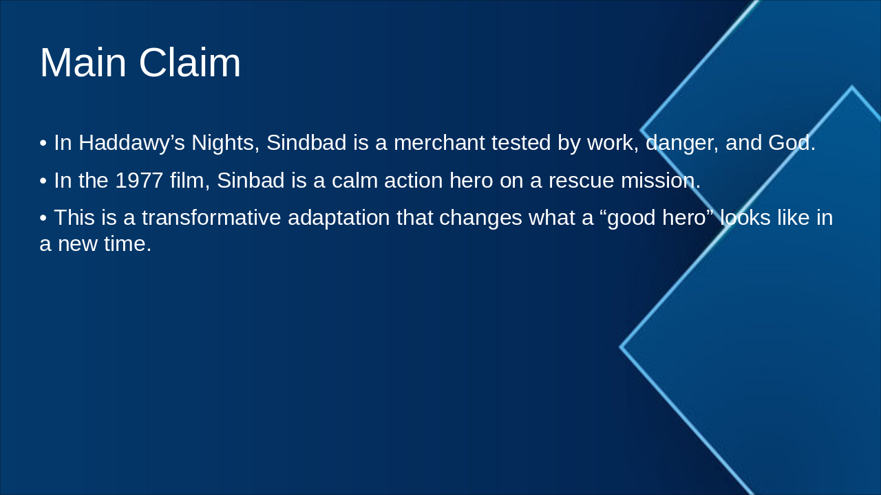 Slide 2 - Main Claim