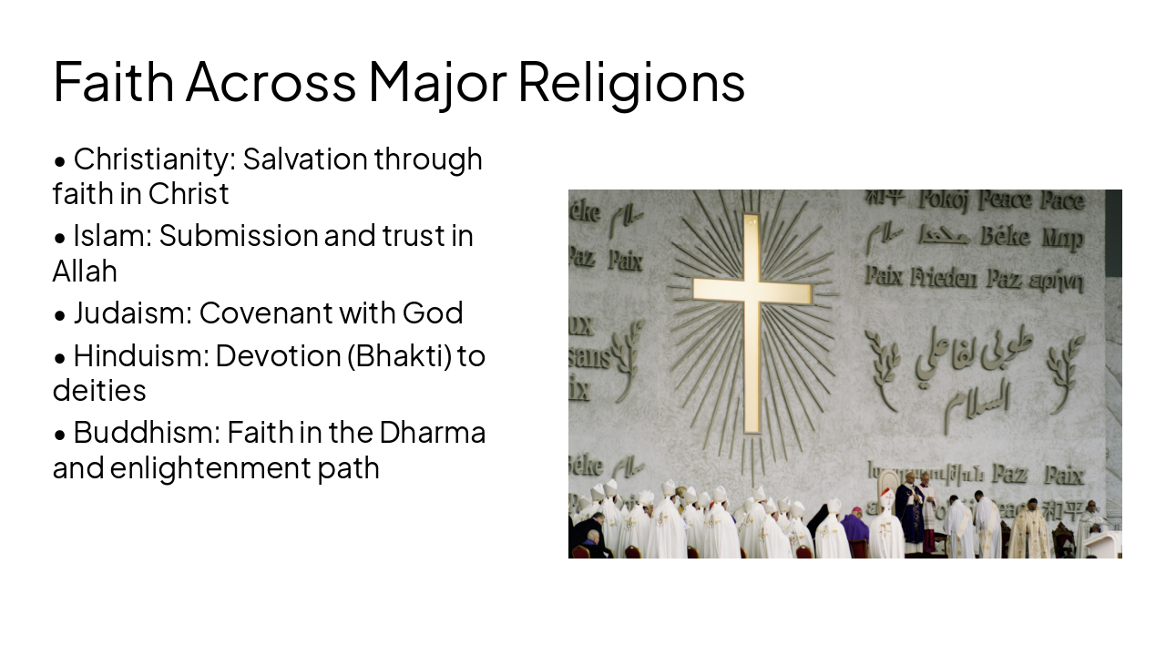 Slide 5 - Faith Across Major Religions