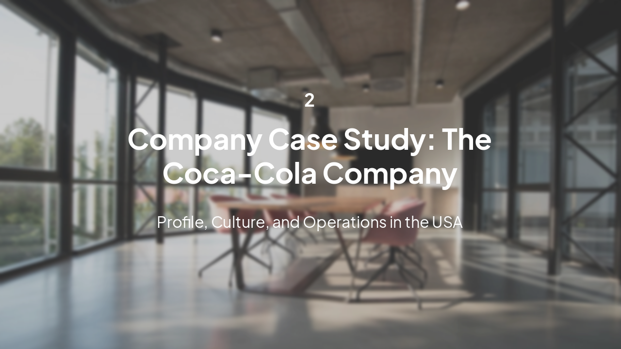 Slide 5 - Coca-Cola Case Study