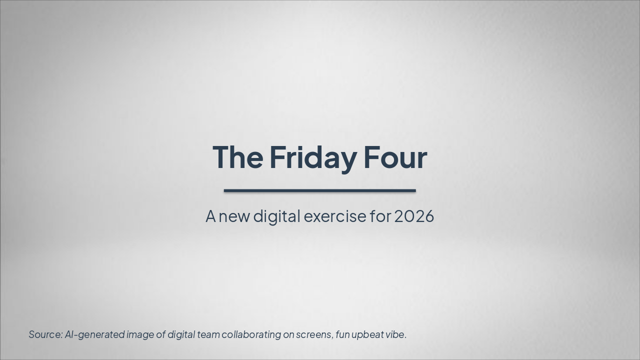 The Friday Four: Weekly Audit Ritual (32 chars)