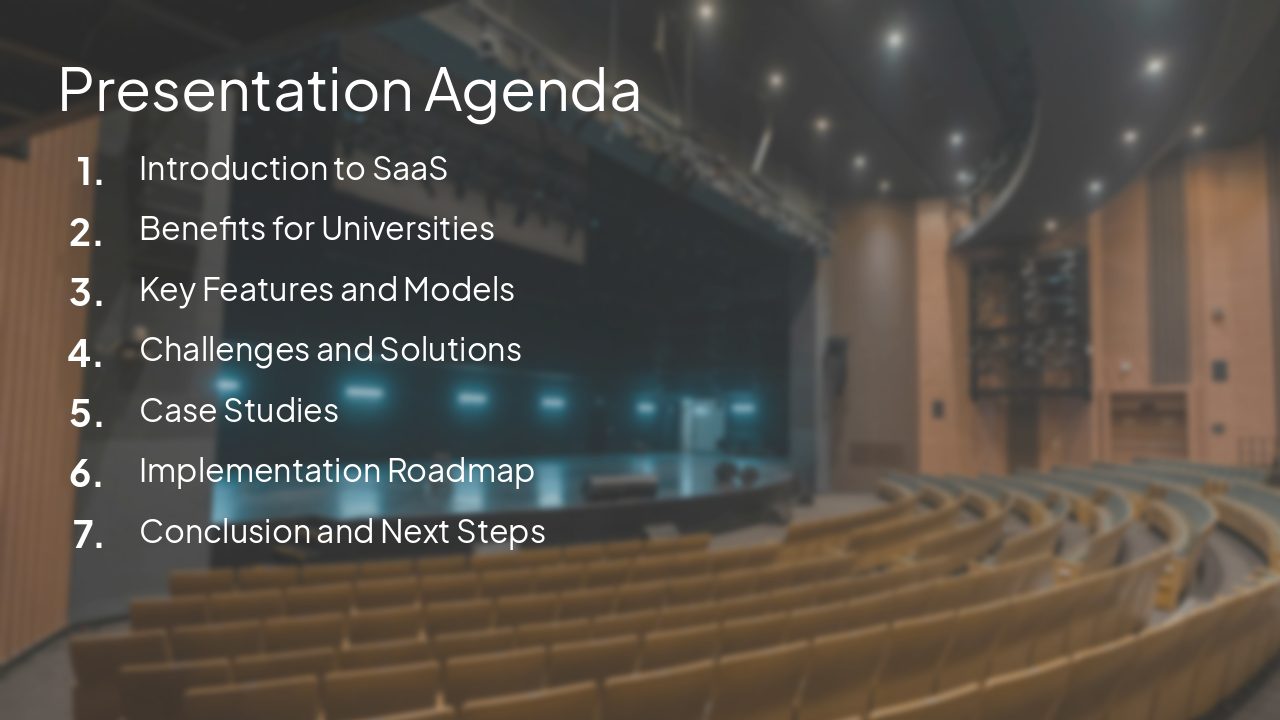 Slide 3 - Presentation Agenda