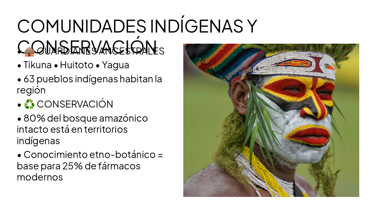 Slide 5 - COMUNIDADES INDÍGENAS Y CONSERVACIÓN