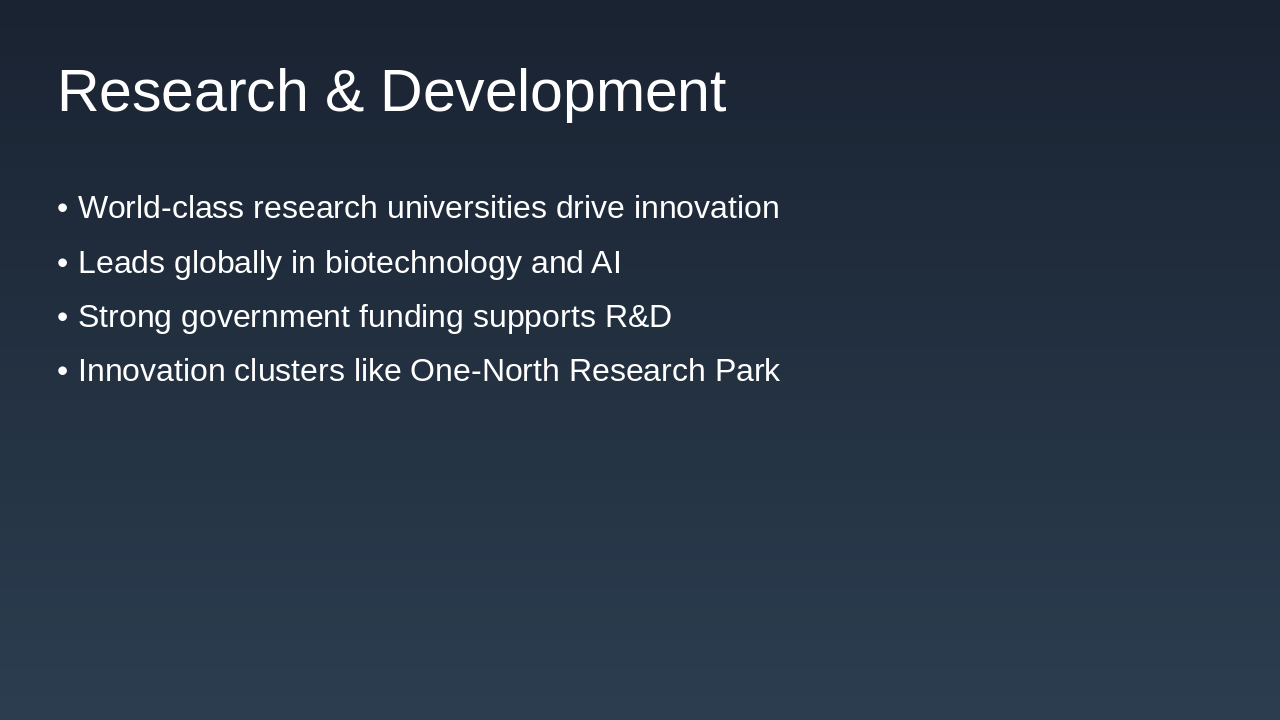 Slide 7 - Research & Development