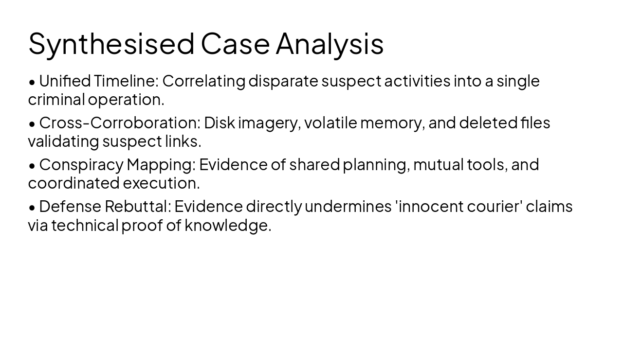 Slide 8 - Synthesised Case Analysis