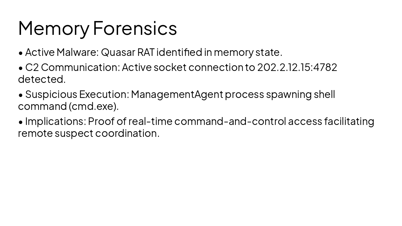 Slide 7 - Memory Forensics