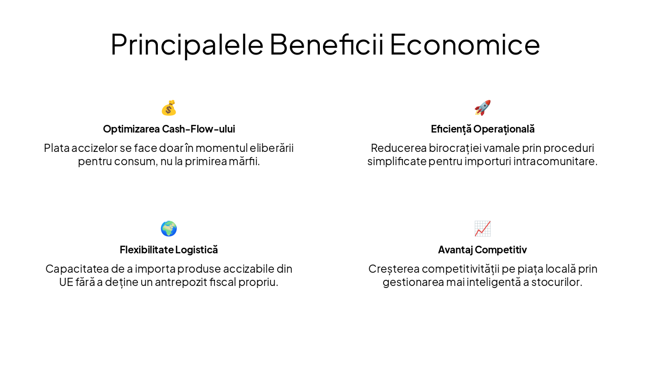Slide 11 - Principalele Beneficii Economice