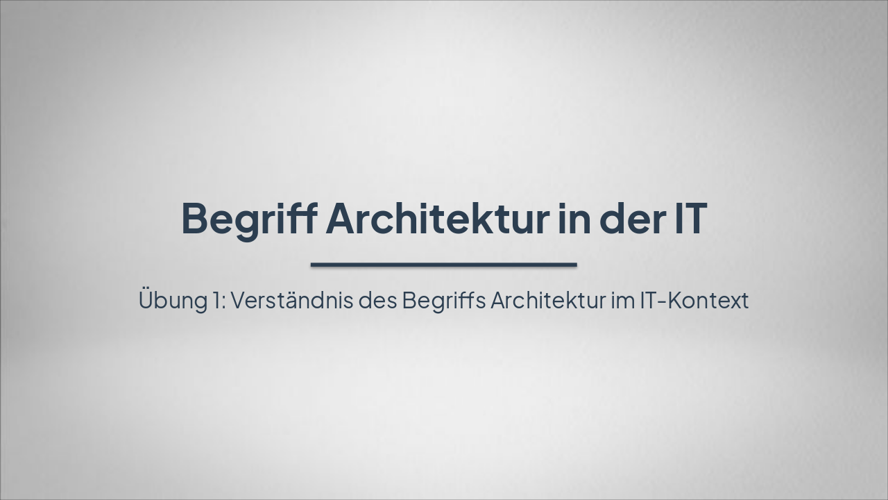 IT Architecture: Origins & Essentials (32 chars)