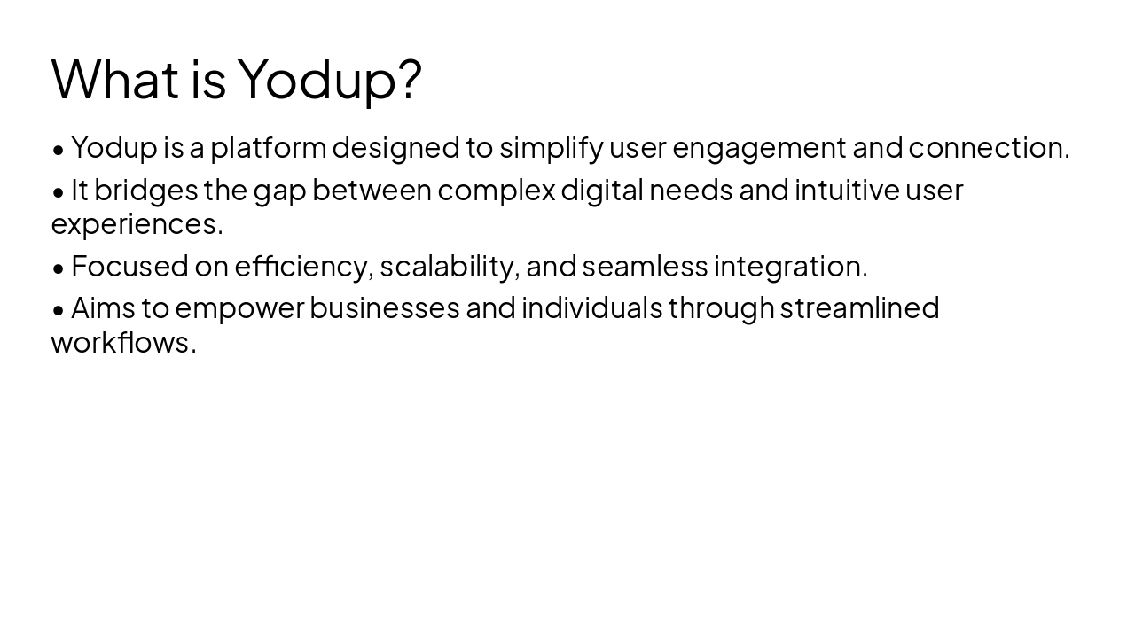 Slide 2 - What is Yodup?