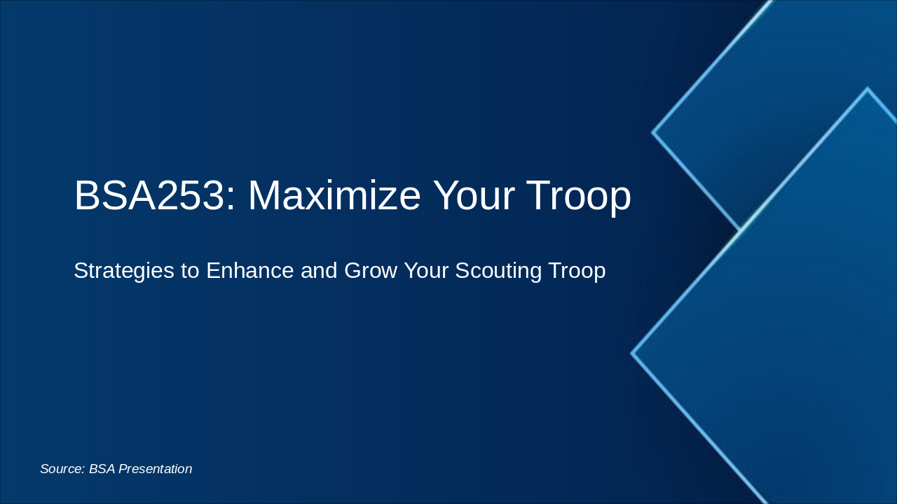 Maximize Your Troop: BSA253 Guide