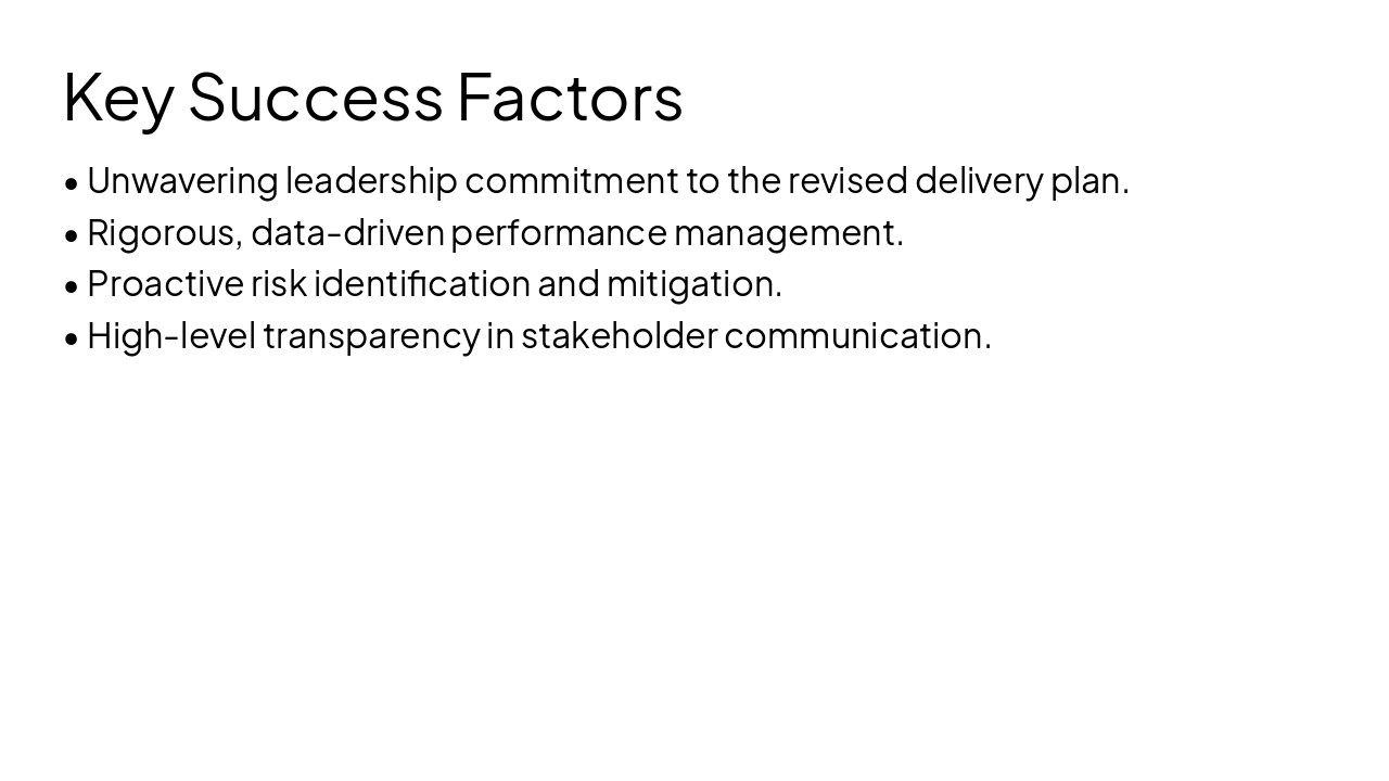 Slide 12 - Key Success Factors