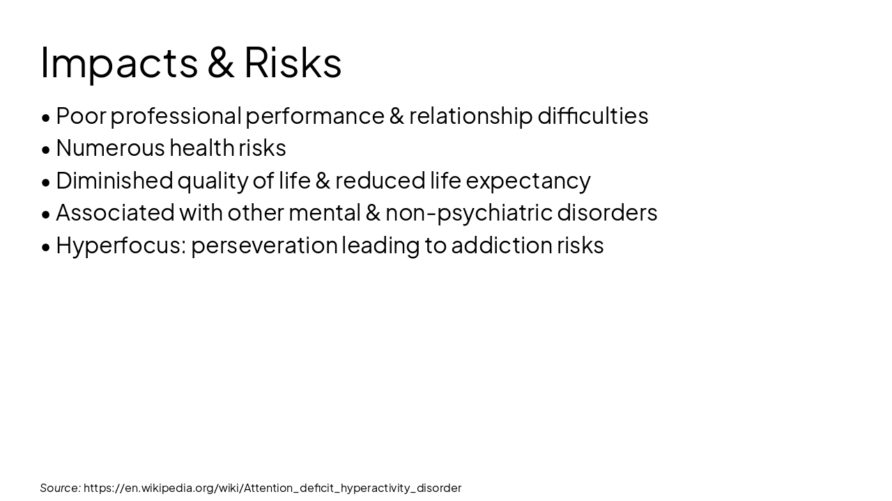 Slide 5 - Impacts & Risks