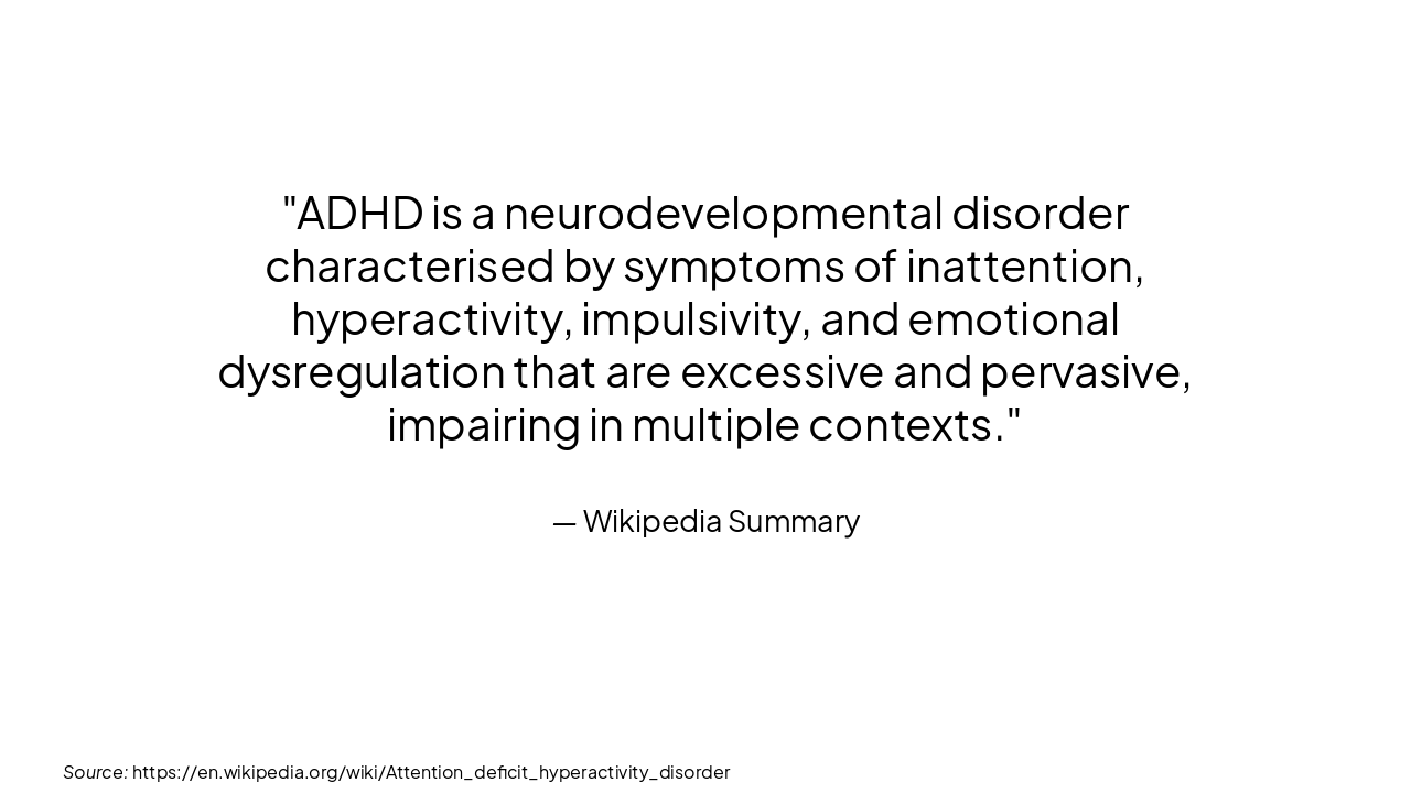Slide 6 - Defining ADHD