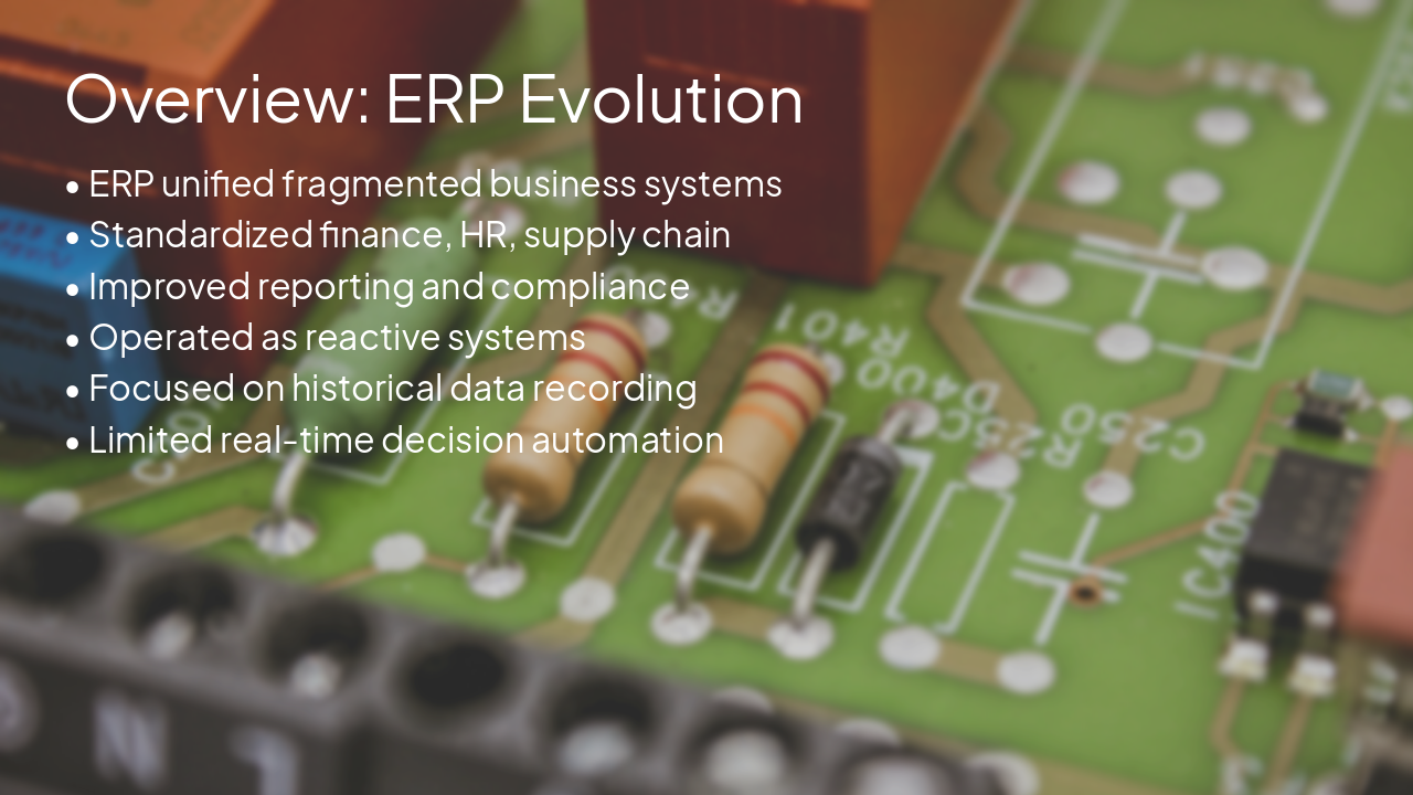 Slide 2 - Overview: ERP Evolution