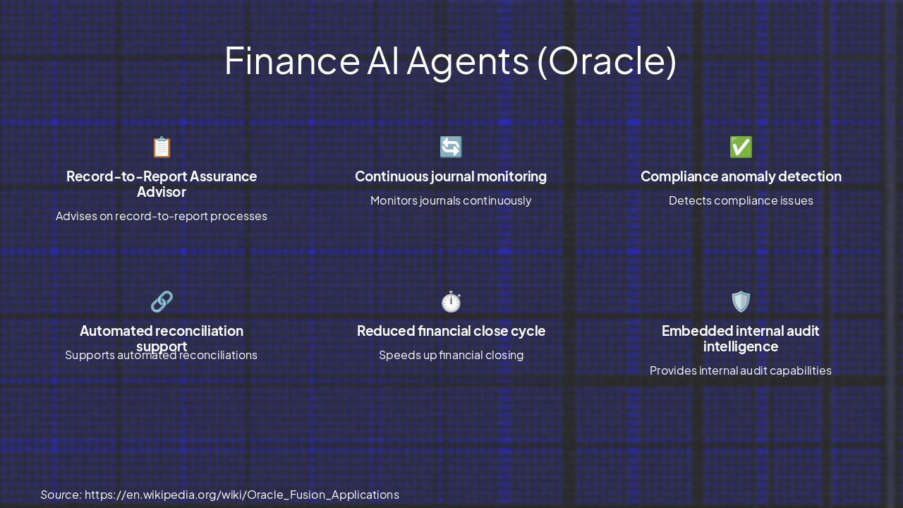 Slide 12 - Finance AI Agents (Oracle)