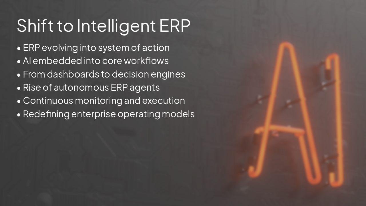 Slide 3 - Shift to Intelligent ERP