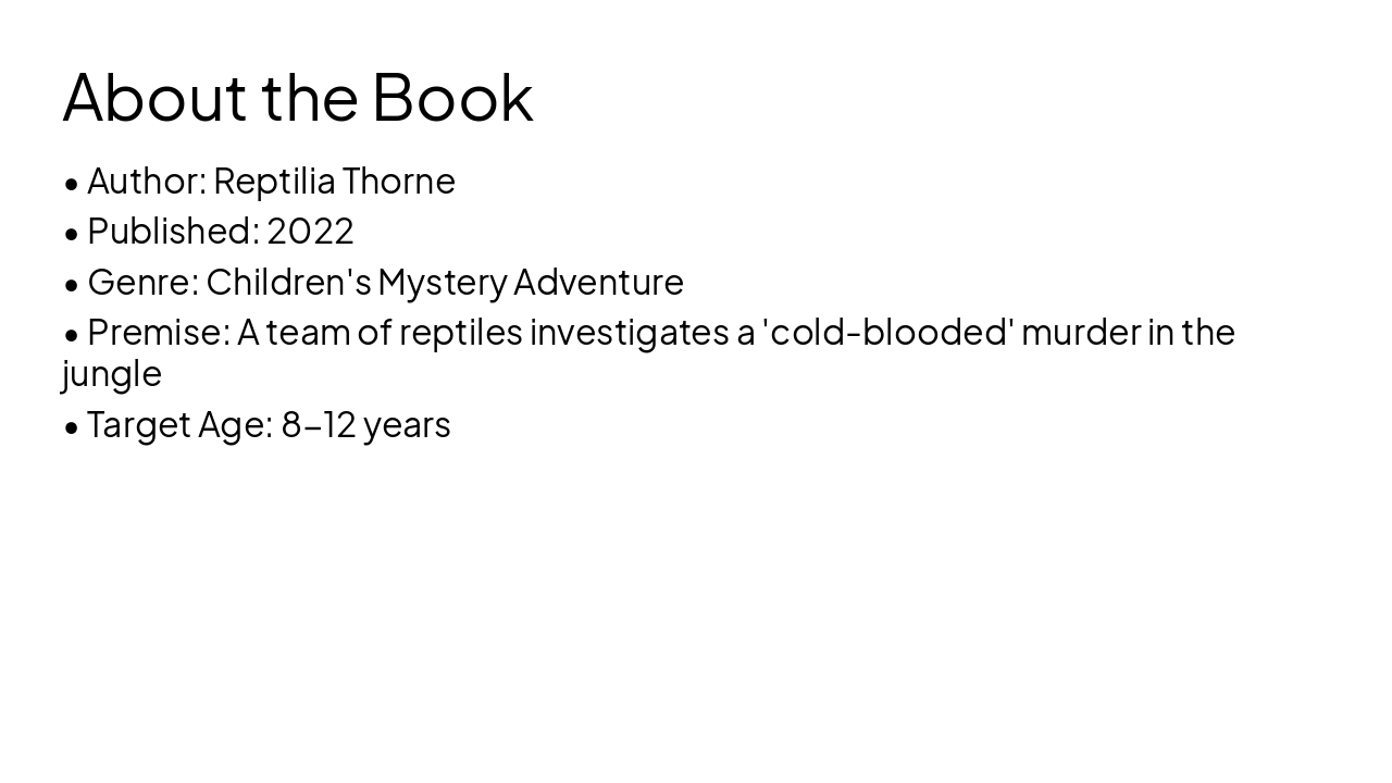 Slide 4 - About the Book